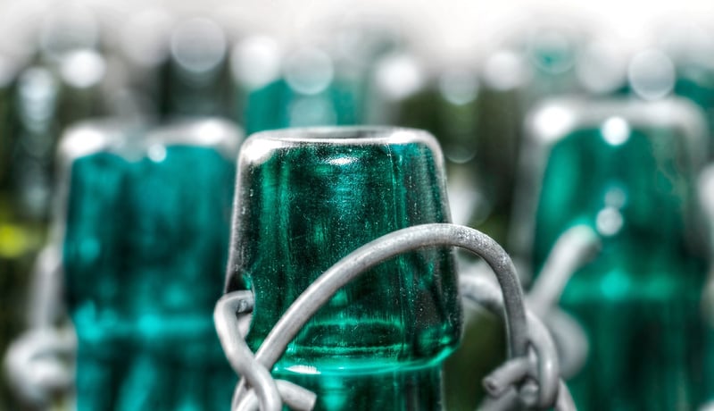 Recycled Glass Bottle Vases